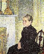 Theo Van Rysselberghe Portrait of Madame Charles Maus oil painting reproduction